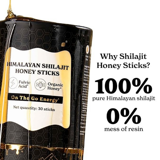DailyWellness™ Pure Shilajit Honey Sticks