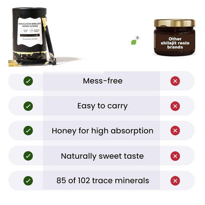 DailyWellness™ Pure Shilajit Honey Sticks