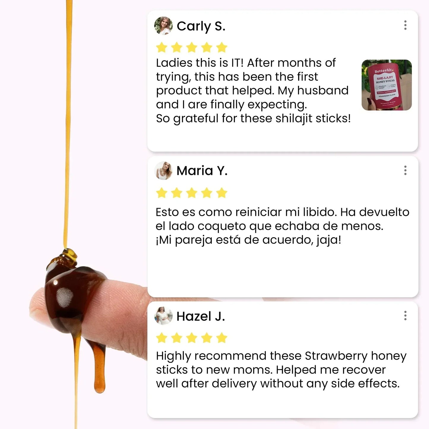 DailyWellness™ She-Lajit Women’s Vital Honey Sticks