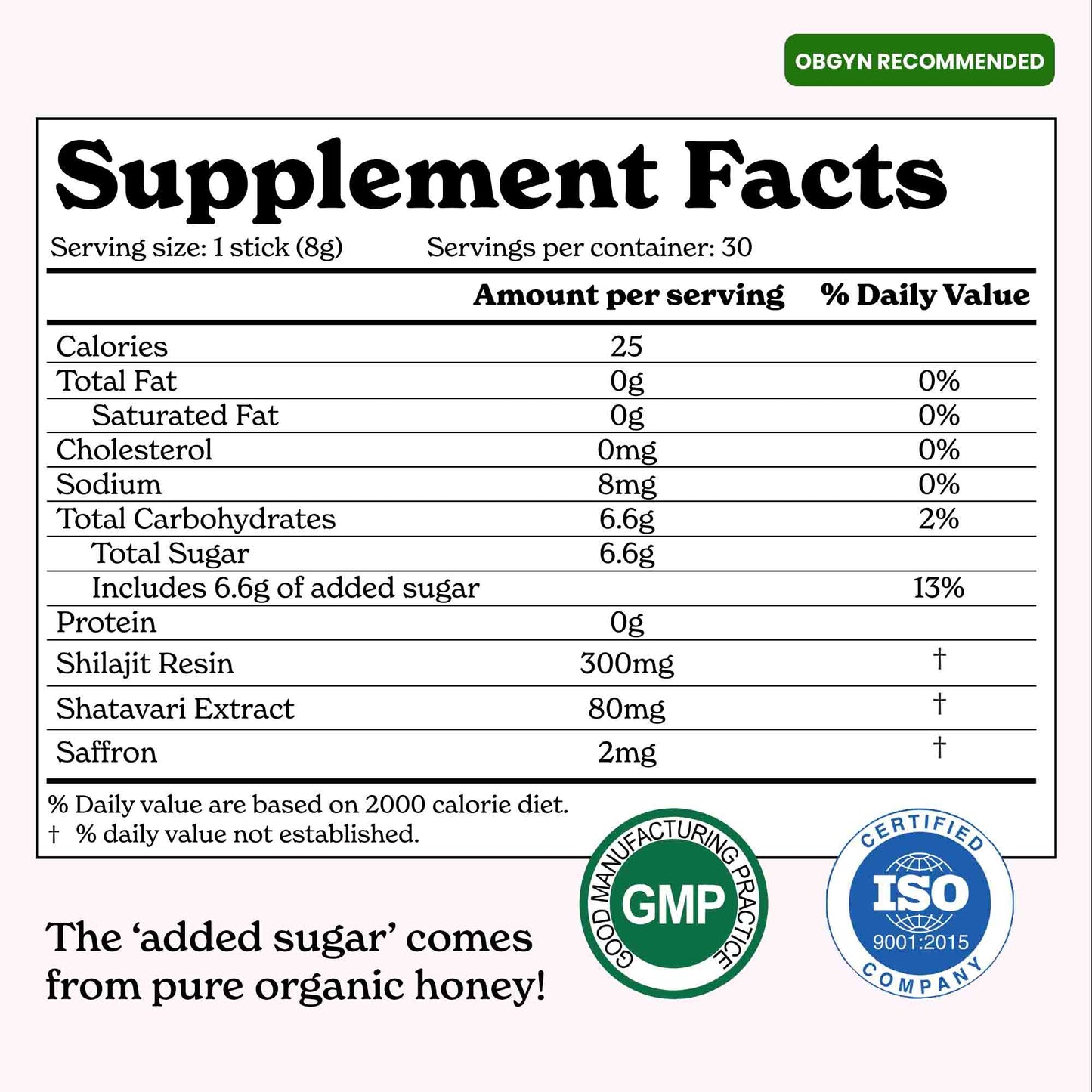 DailyWellness™ She-Lajit Women’s Vital Honey Sticks