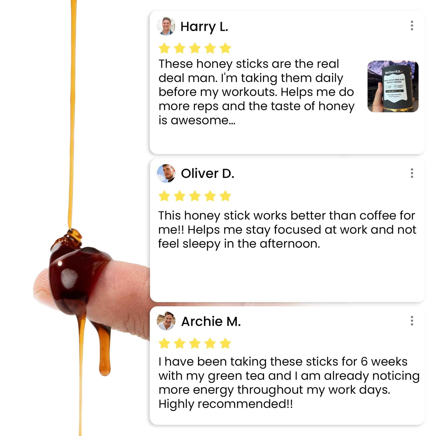 DailyWellness™ Pure Shilajit Honey Sticks